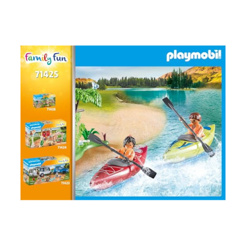 Playmobil Family Fun 71425 – Avventura in Canoa con Tenda e Falò