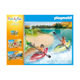 Playmobil Family Fun 71425 – Avventura in Canoa con Tenda e Falò