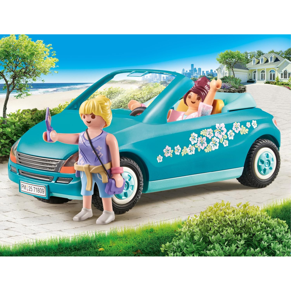 Playmobil My Life Cabrio 71809 – Auto Decappottabile con Personaggi