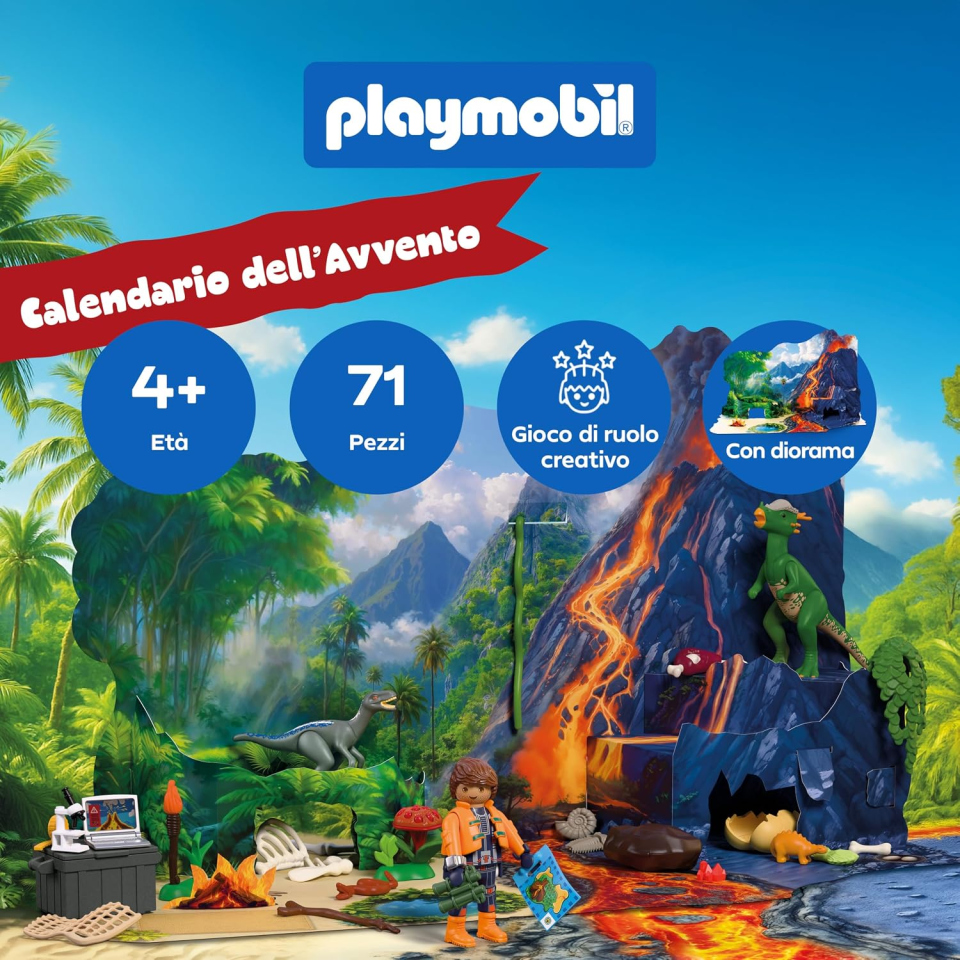 Playmobil Calendario Avvento Dinosauri 72225