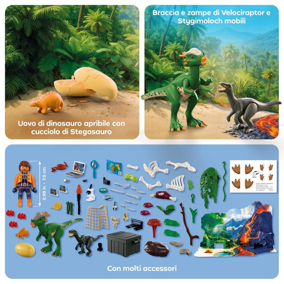 Playmobil Calendario Avvento Dinosauri 72225