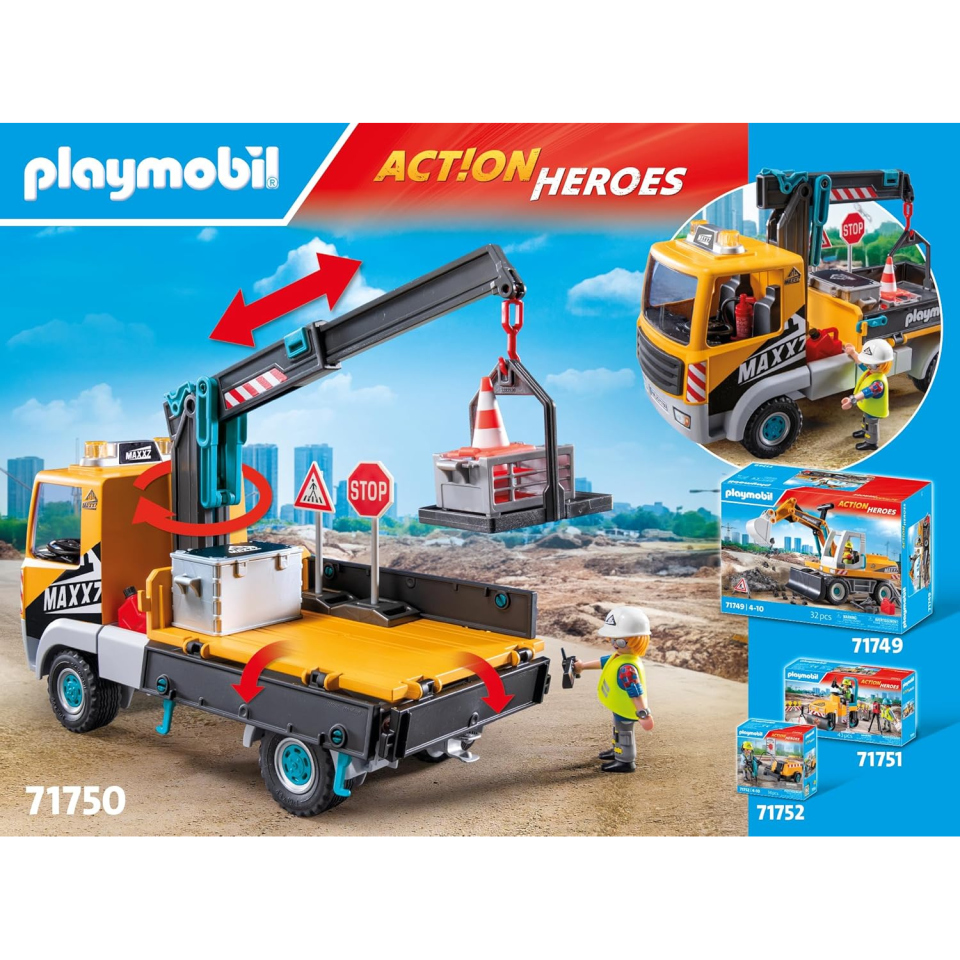 Playmobil Camion Cantiere con Gru 71750