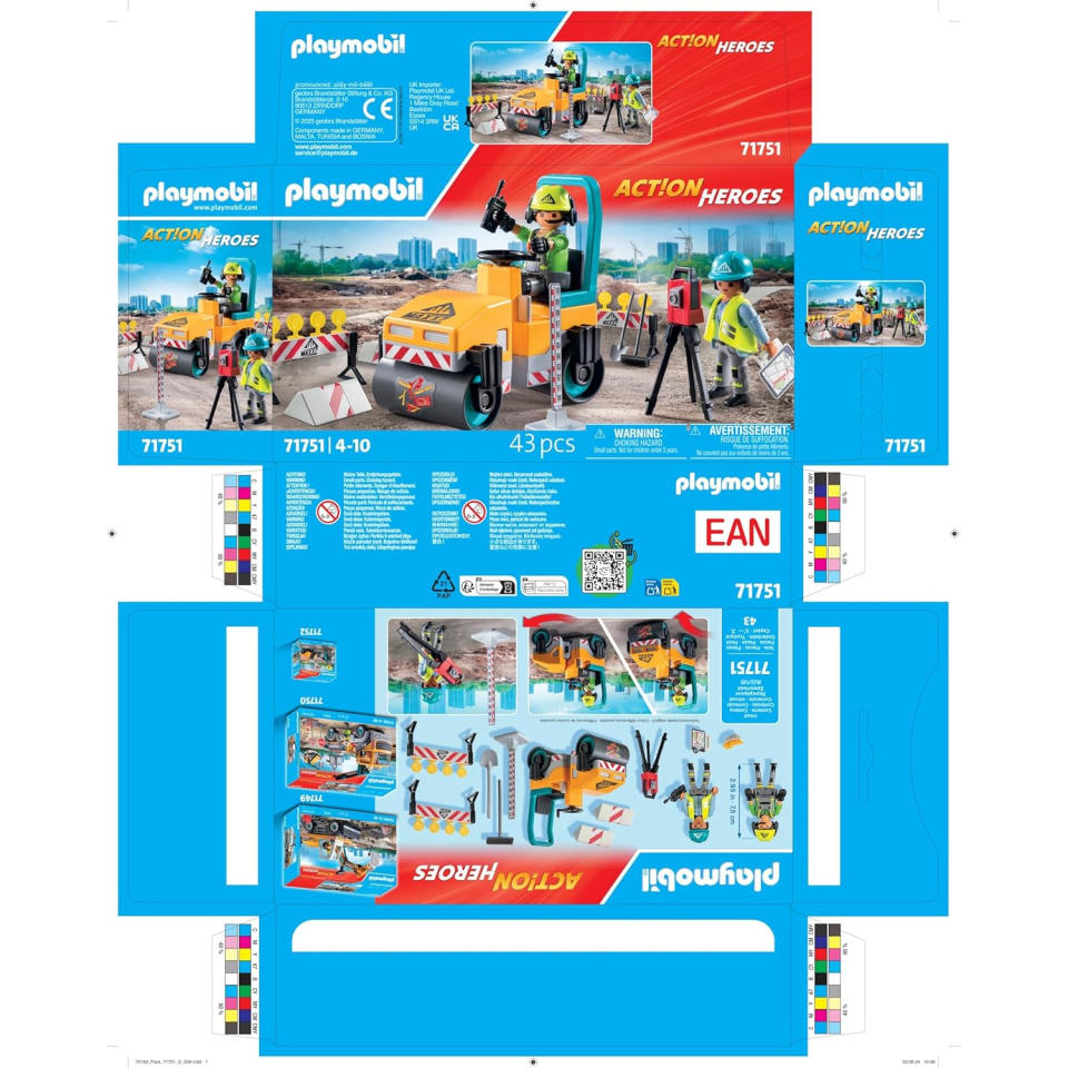Playmobil Cantiere Stradale Action Heroes 71751