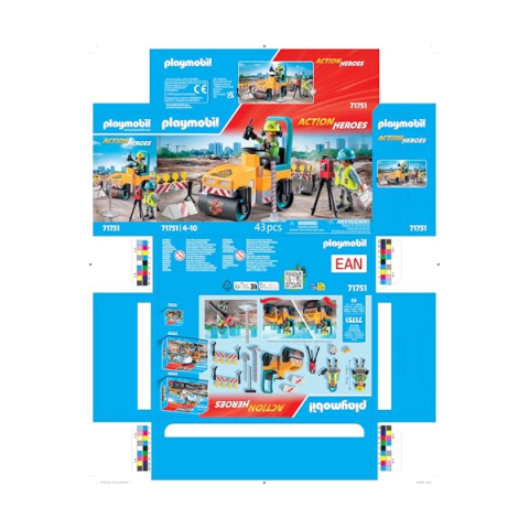 Playmobil Cantiere Stradale Action Heroes 71751