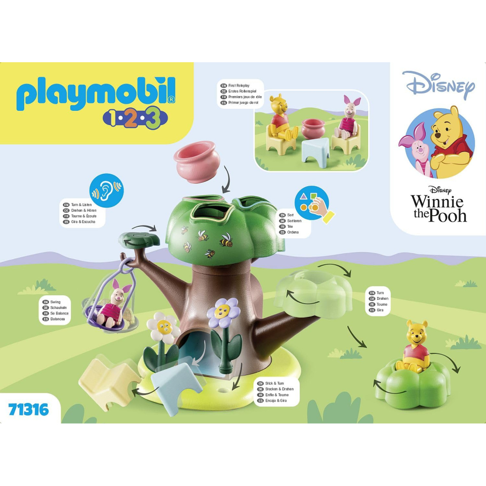 Playmobil 1.2.3 Casa sull'Albero di Winnie e Pimpi