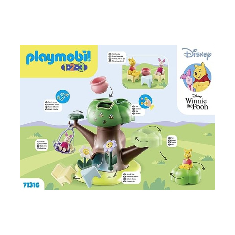 Playmobil 1.2.3 Casa sull'Albero di Winnie e Pimpi