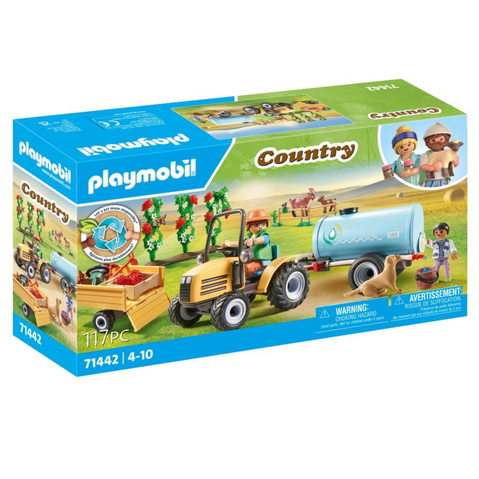 Playmobil Country 71442 Trattore con Rimorchio e Cisterna