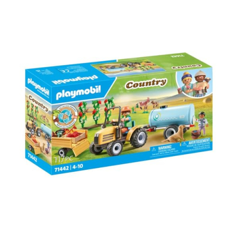Playmobil Country 71442 Trattore con Rimorchio e Cisterna