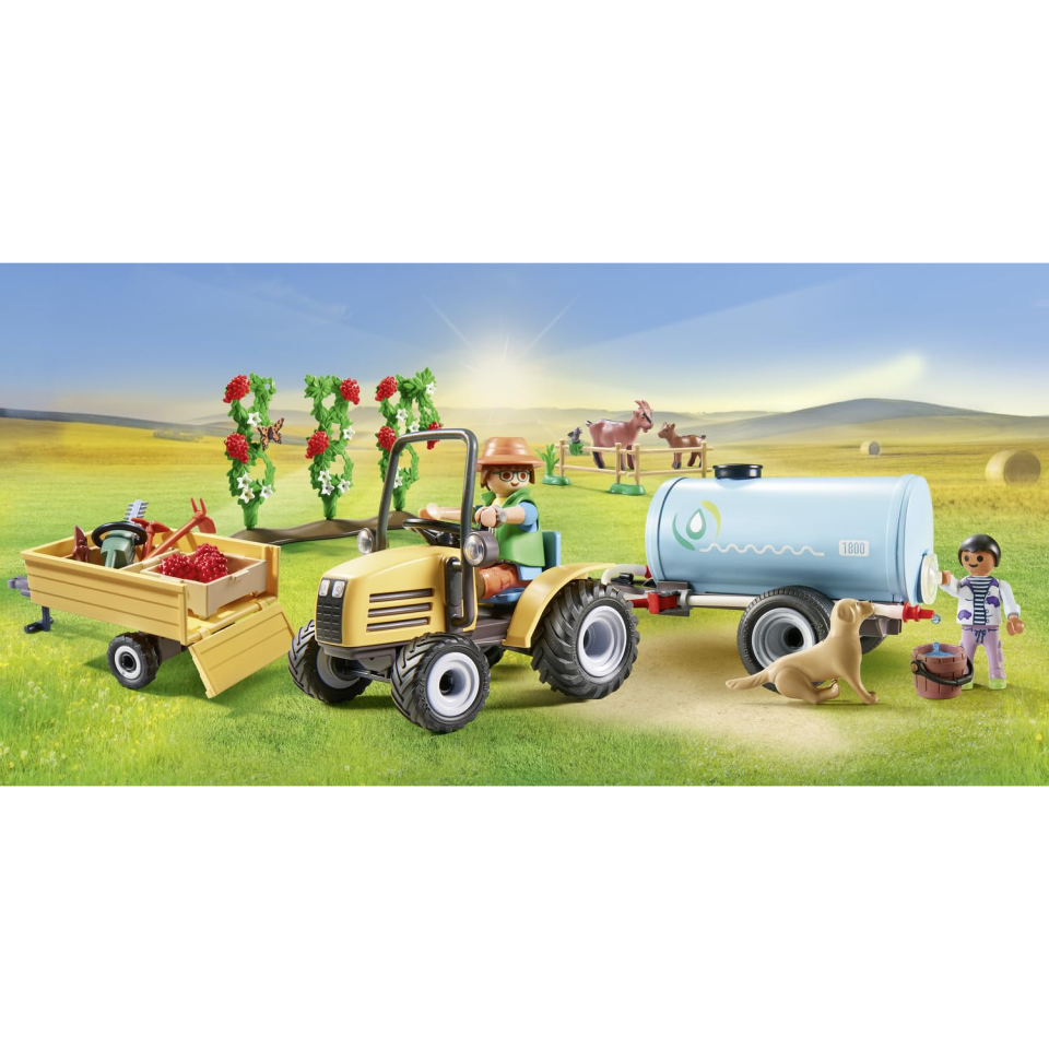 Playmobil Country 71442 Trattore con Rimorchio e Cisterna