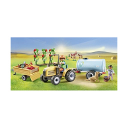 Playmobil Country 71442 Trattore con Rimorchio e Cisterna