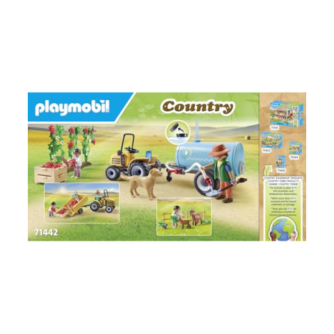 Playmobil Country 71442 Trattore con Rimorchio e Cisterna