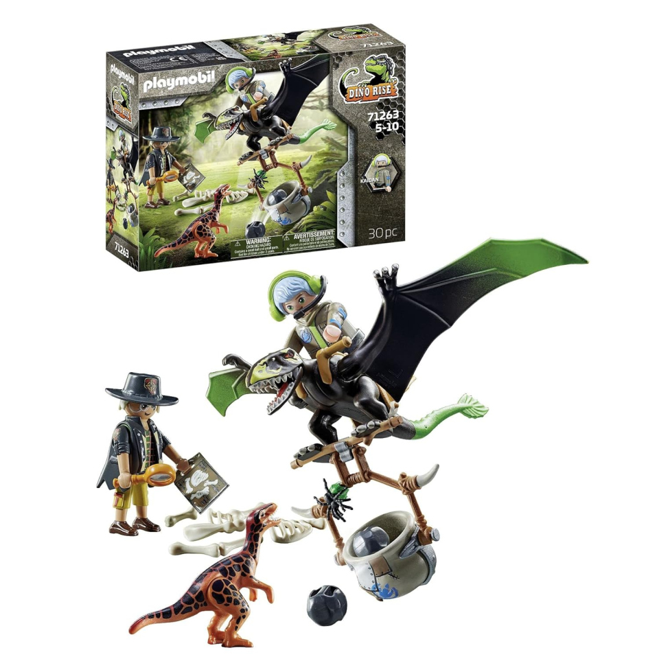 Playmobil Dino Rise 71263 Dimorphodon con Armatura e Lanciatore
