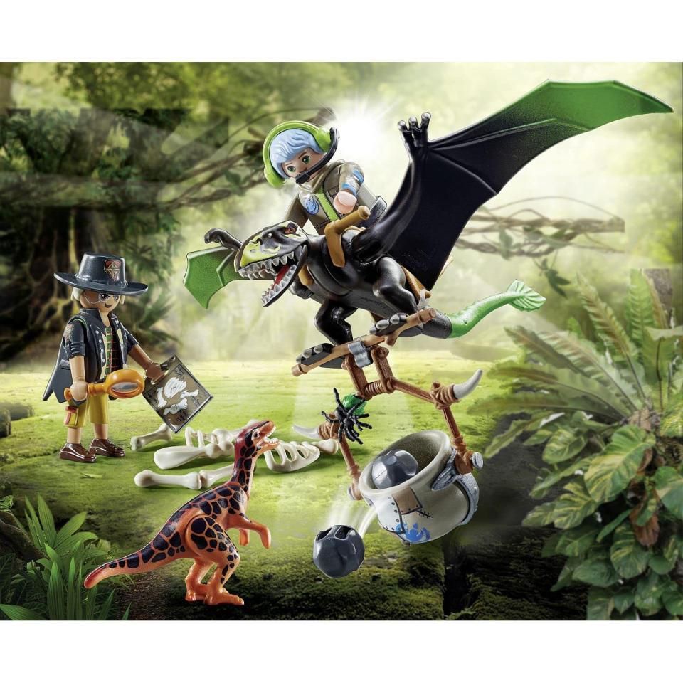 Playmobil Dino Rise 71263 Dimorphodon con Armatura e Lanciatore