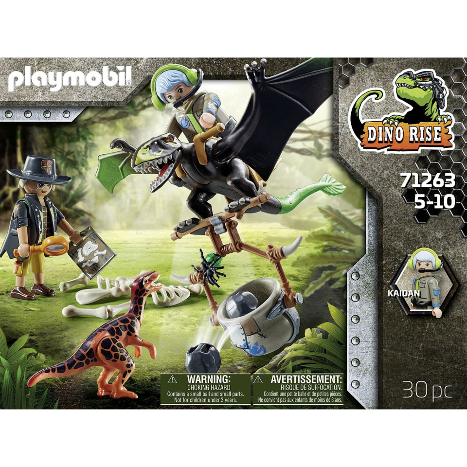 Playmobil Dino Rise 71263 Dimorphodon con Armatura e Lanciatore