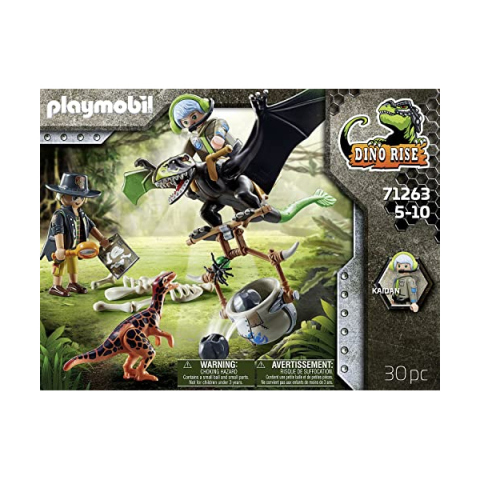 Playmobil Dino Rise 71263 Dimorphodon con Armatura e Lanciatore