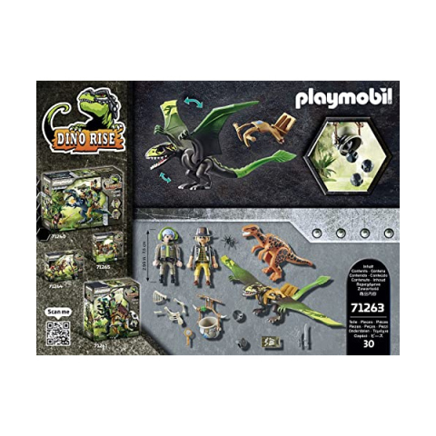 Playmobil Dino Rise 71263 Dimorphodon con Armatura e Lanciatore