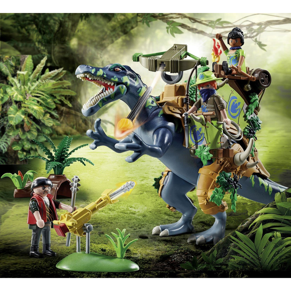 Playmobil Dino Rise Spinosauro 71260 con Armatura e Cannone