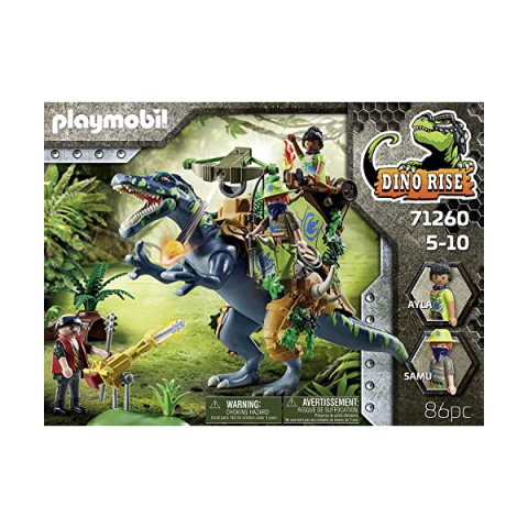 Playmobil Dino Rise Spinosauro 71260 con Armatura e Cannone