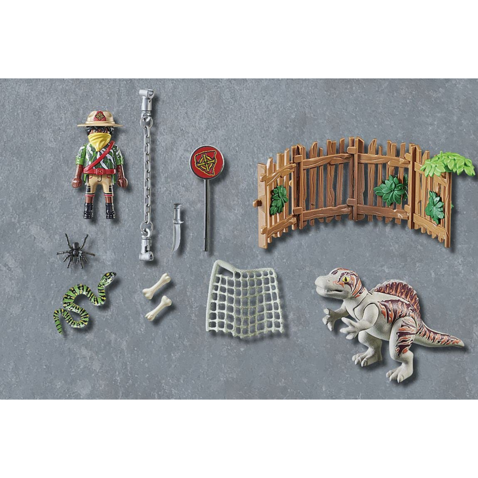 Playmobil Dino Rise 71265 – Cucciolo di Spinosauro in Gabbia