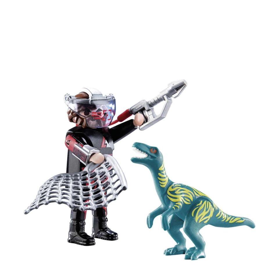 Playmobil Dinos DuoPack Velociraptor e Cacciatore 70693