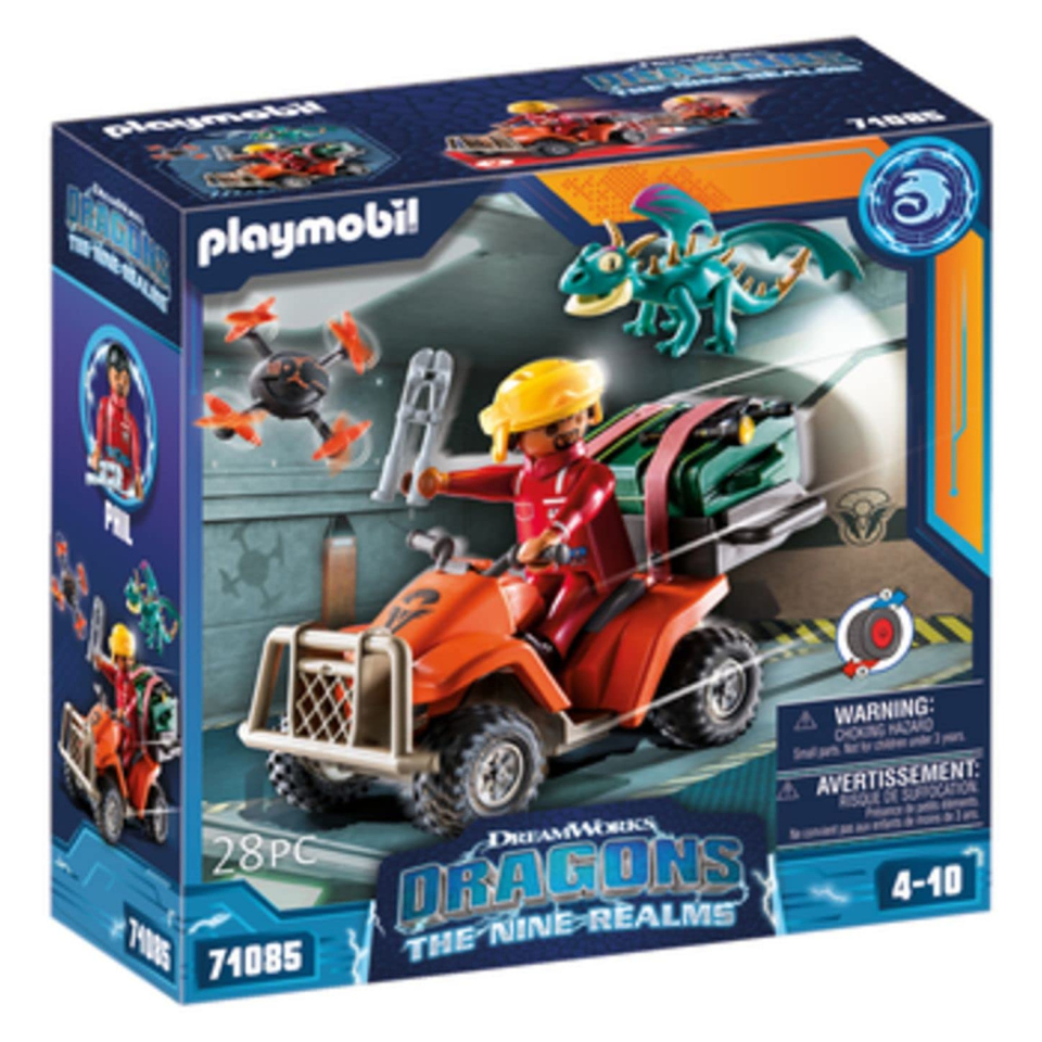 Playmobil Dragons Nine Realms – Icaris Quad e Phil con Drago