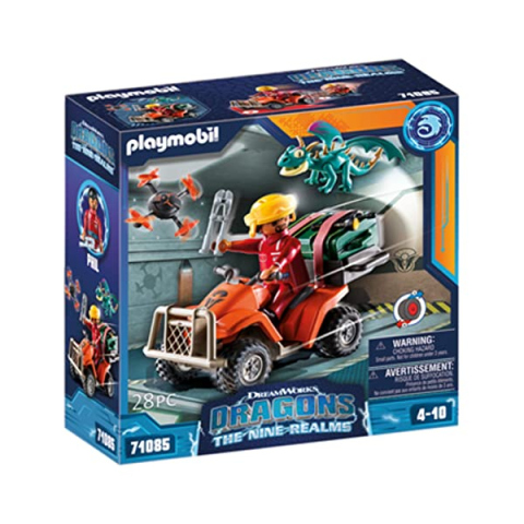 Playmobil Dragons Nine Realms – Icaris Quad e Phil con Drago