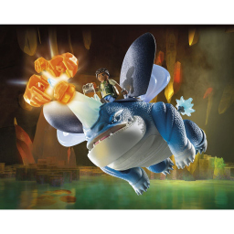Playmobil Dragons playset Plowhorn e D'Angelo, 17 pezzi
