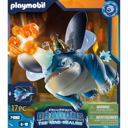 Playmobil Dragons playset Plowhorn e D'Angelo, 17 pezzi