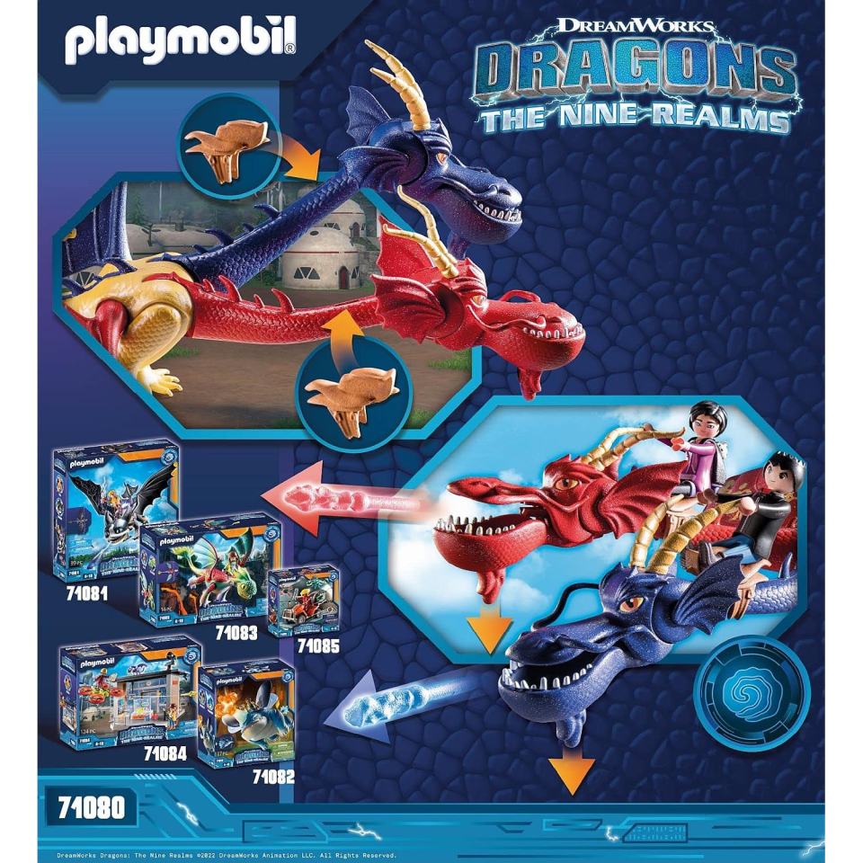 PLAYMOBIL Dragons playset Wu & Wei, 40 pezzi