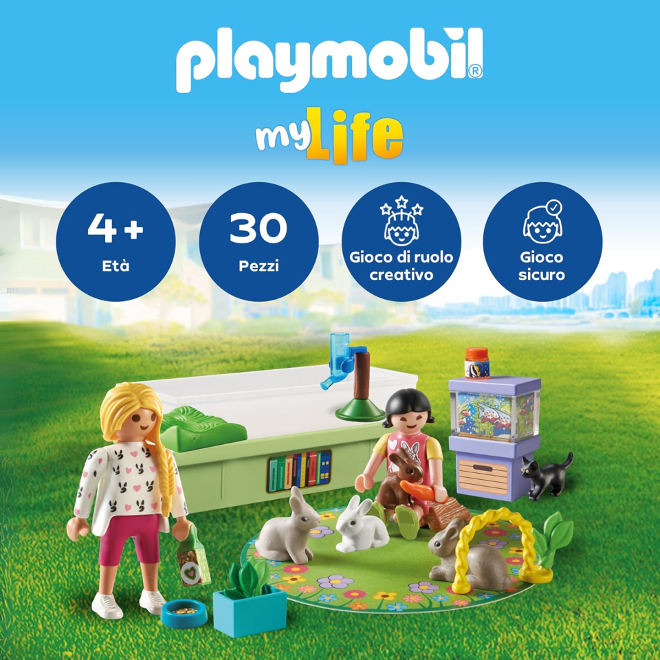 Playmobil My Life Famiglia con Conigli 71753