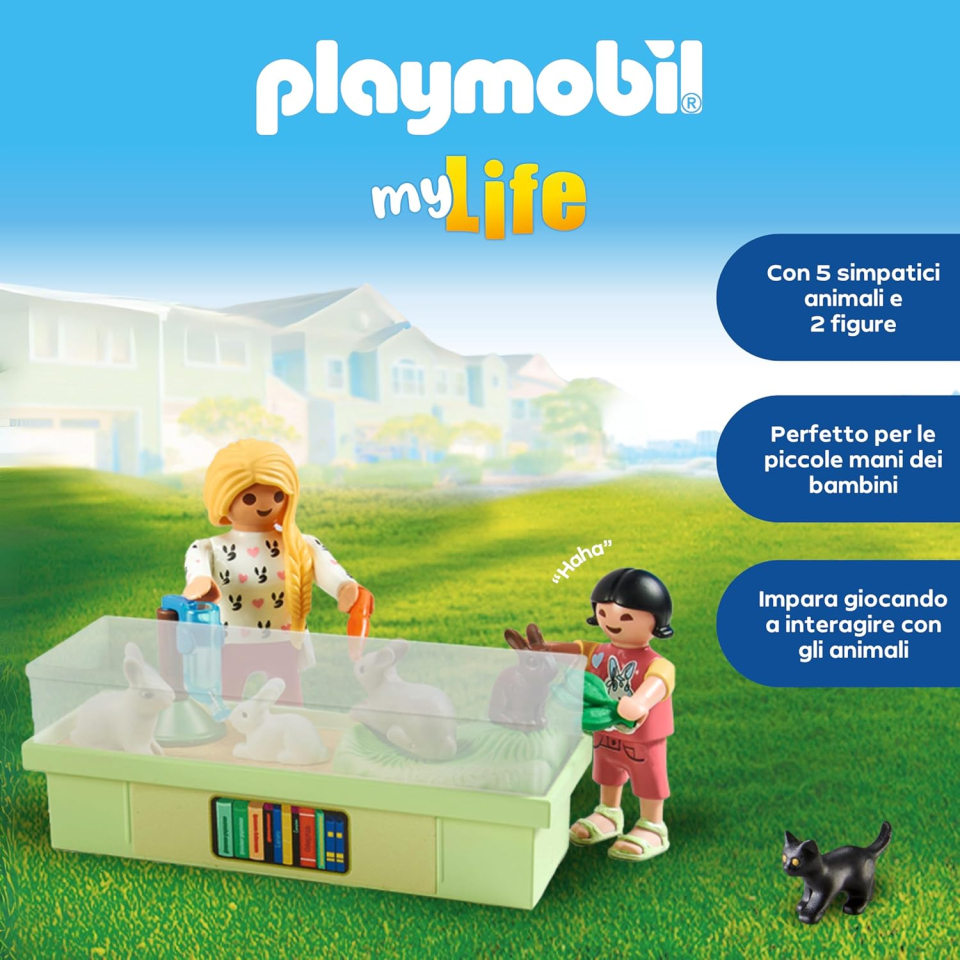 Playmobil My Life Famiglia con Conigli 71753