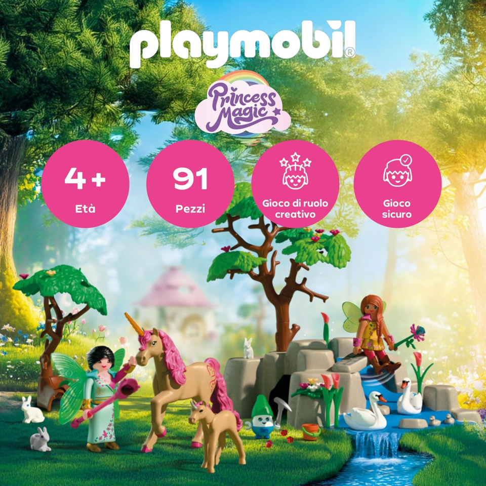 Playmobil Fantasy & Magic – Gita delle Fate con Unicorni 72067