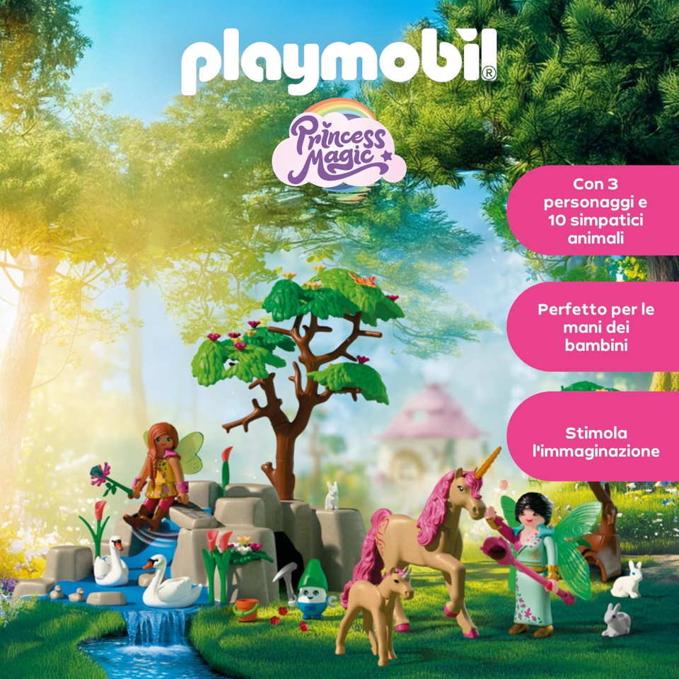 Playmobil Fantasy & Magic – Gita delle Fate con Unicorni 72067