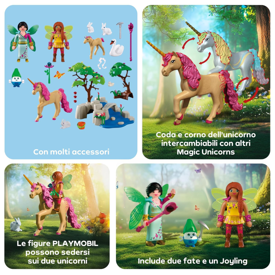 Playmobil Fantasy & Magic – Gita delle Fate con Unicorni 72067