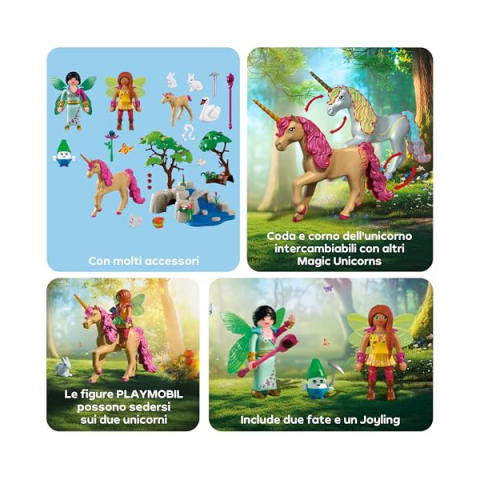 Playmobil Fantasy & Magic – Gita delle Fate con Unicorni 72067