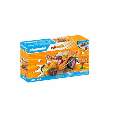 Playmobil Funstars 71634 Kart Racing Pizza con Motore Pull-Back