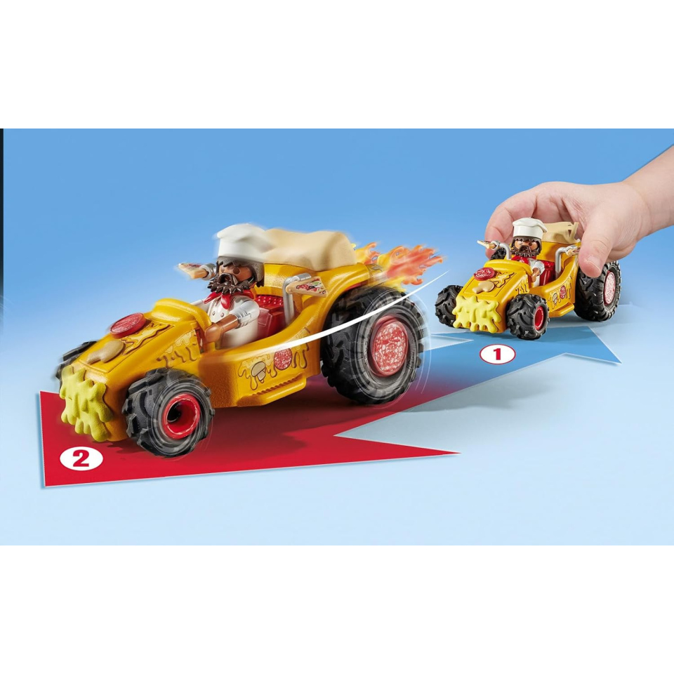 Playmobil Funstars 71634 Kart Racing Pizza con Motore Pull-Back