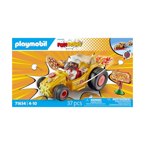 Playmobil Funstars 71634 Kart Racing Pizza con Motore Pull-Back