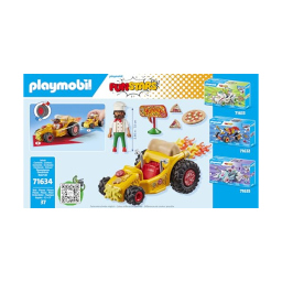 Playmobil Funstars 71634 Kart Racing Pizza con Motore Pull-Back