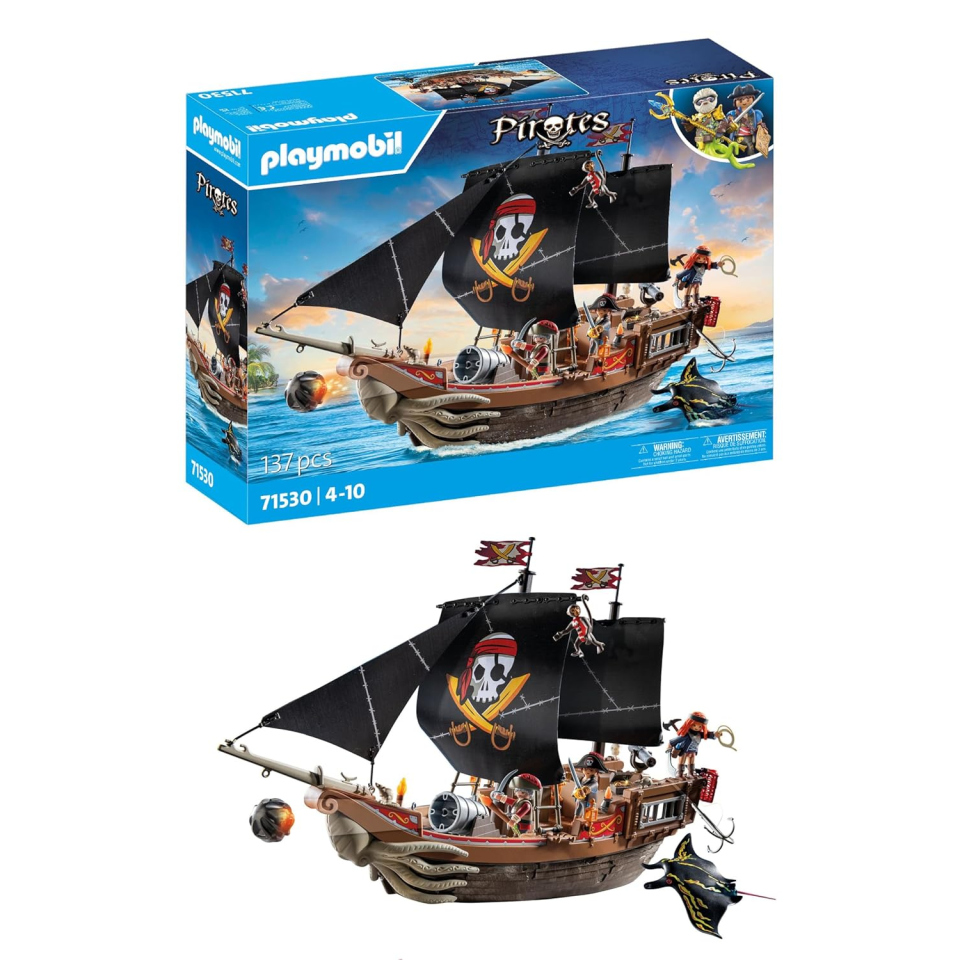 Playmobil Pirates 71530 – Galeone dei Pirati con Cannoni e Accessori