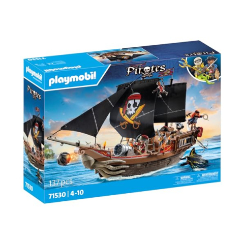 Playmobil Pirates 71530 – Galeone dei Pirati con Cannoni e Accessori