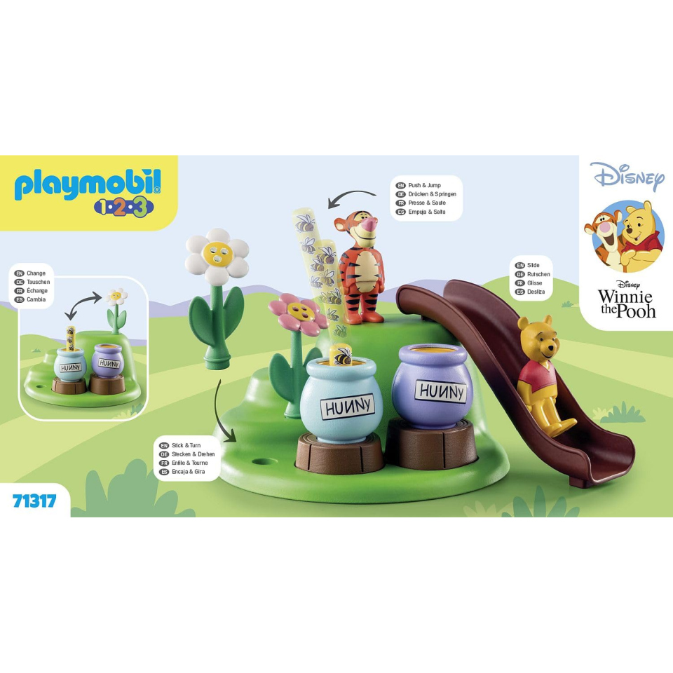 Playmobil 1.2.3 Giardino delle Api con Winnie e Tigro