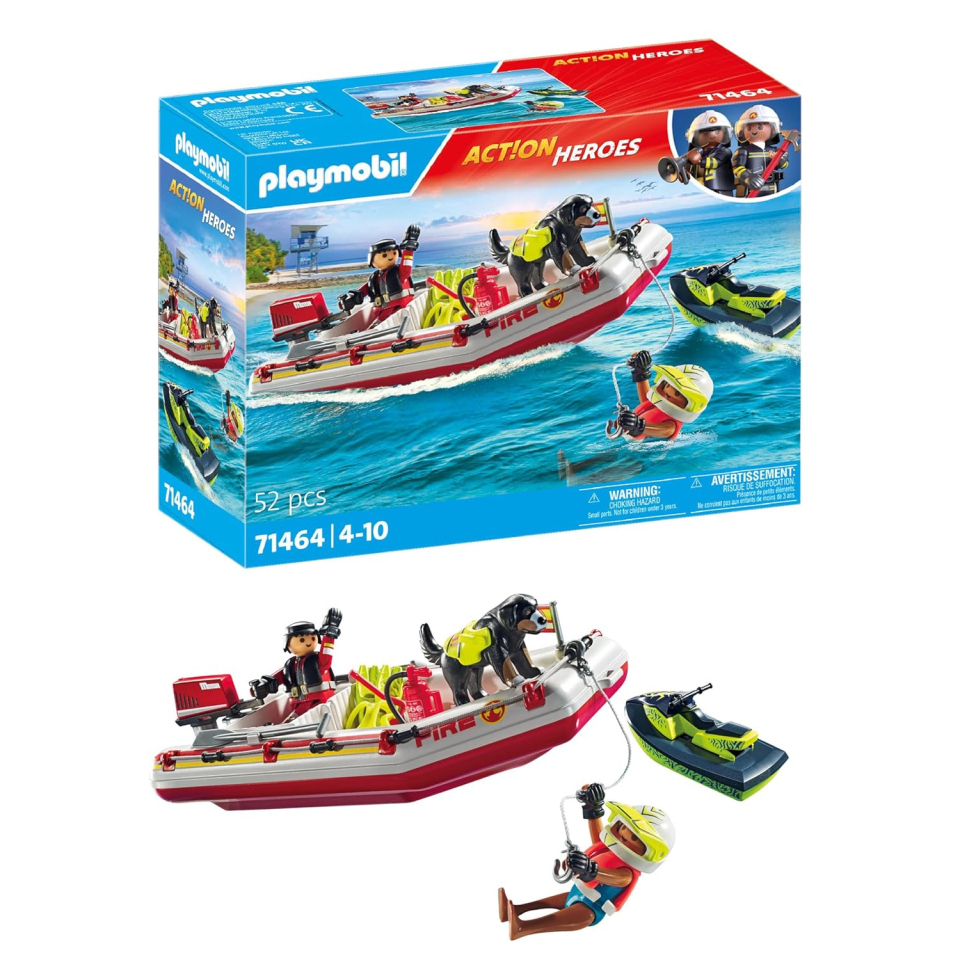 Playmobil Action Heroes 71464 – Gommone Pompieri e Acquascooter