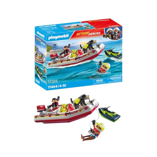 Playmobil Action Heroes 71464 – Gommone Pompieri e Acquascooter