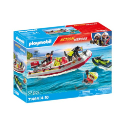 Playmobil Action Heroes 71464 – Gommone Pompieri e Acquascooter