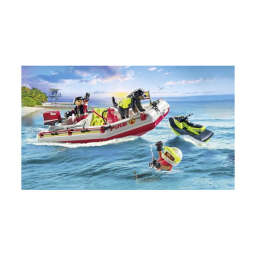 Playmobil Action Heroes 71464 – Gommone Pompieri e Acquascooter