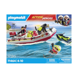 Playmobil Action Heroes 71464 – Gommone Pompieri e Acquascooter