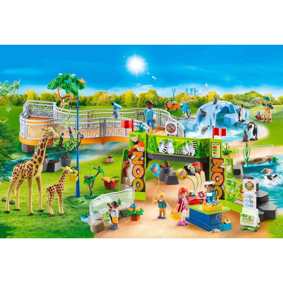Playmobil Grande Zoo 71600 – Set con 16 Animali e Accessori