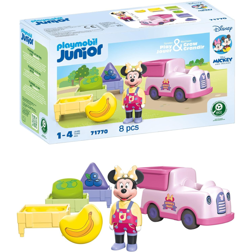 Playmobil Junior 1.2.3 – Trasportatore di Frutta di Minnie Mouse
