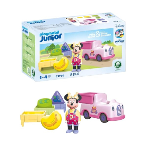 Playmobil Junior 1.2.3 – Trasportatore di Frutta di Minnie Mouse